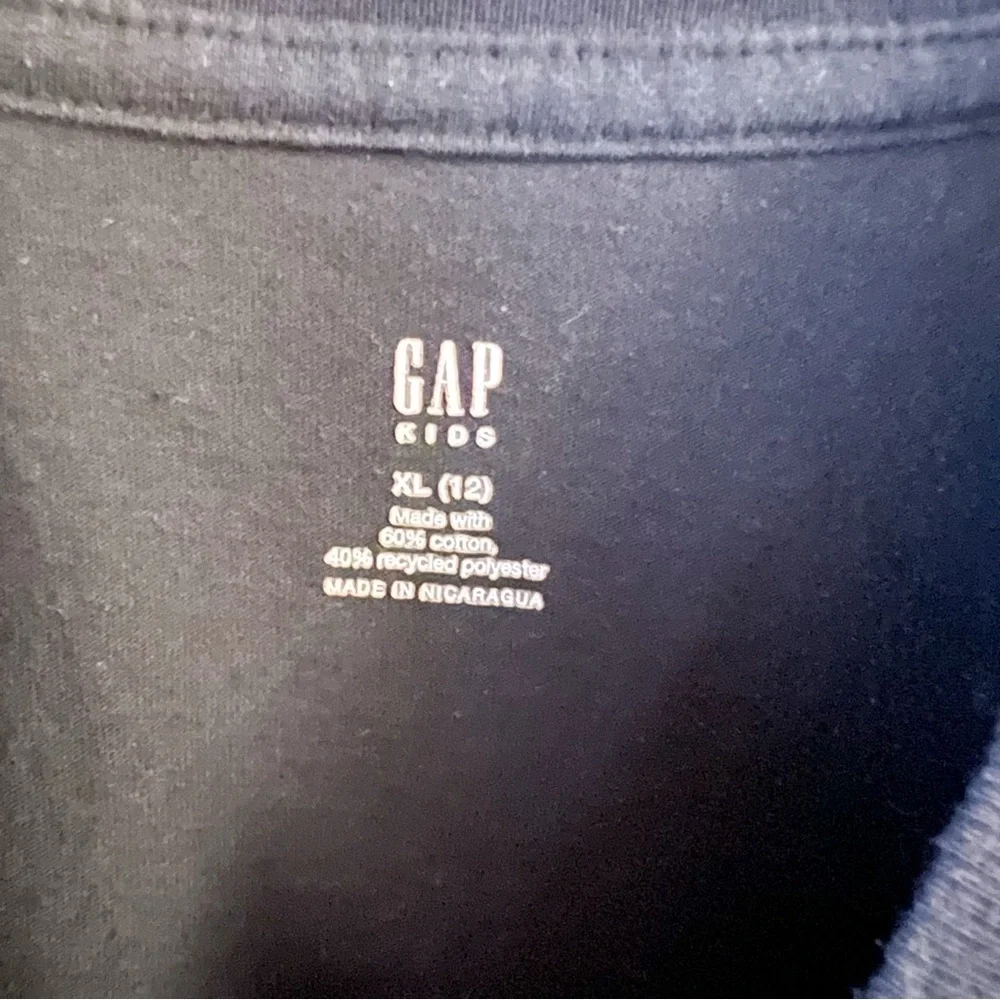 Gap Kids Run DMC Black Graphic Print T-Shirt Size XL (12) Short Sleeves